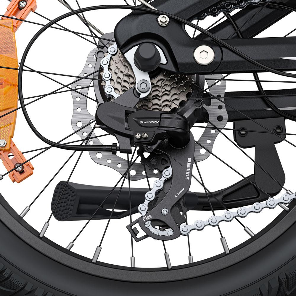 Электровелосипед ENGWE L20 3.0 Boost 250 Вт 48 В 13,5 А·ч черный/золотой