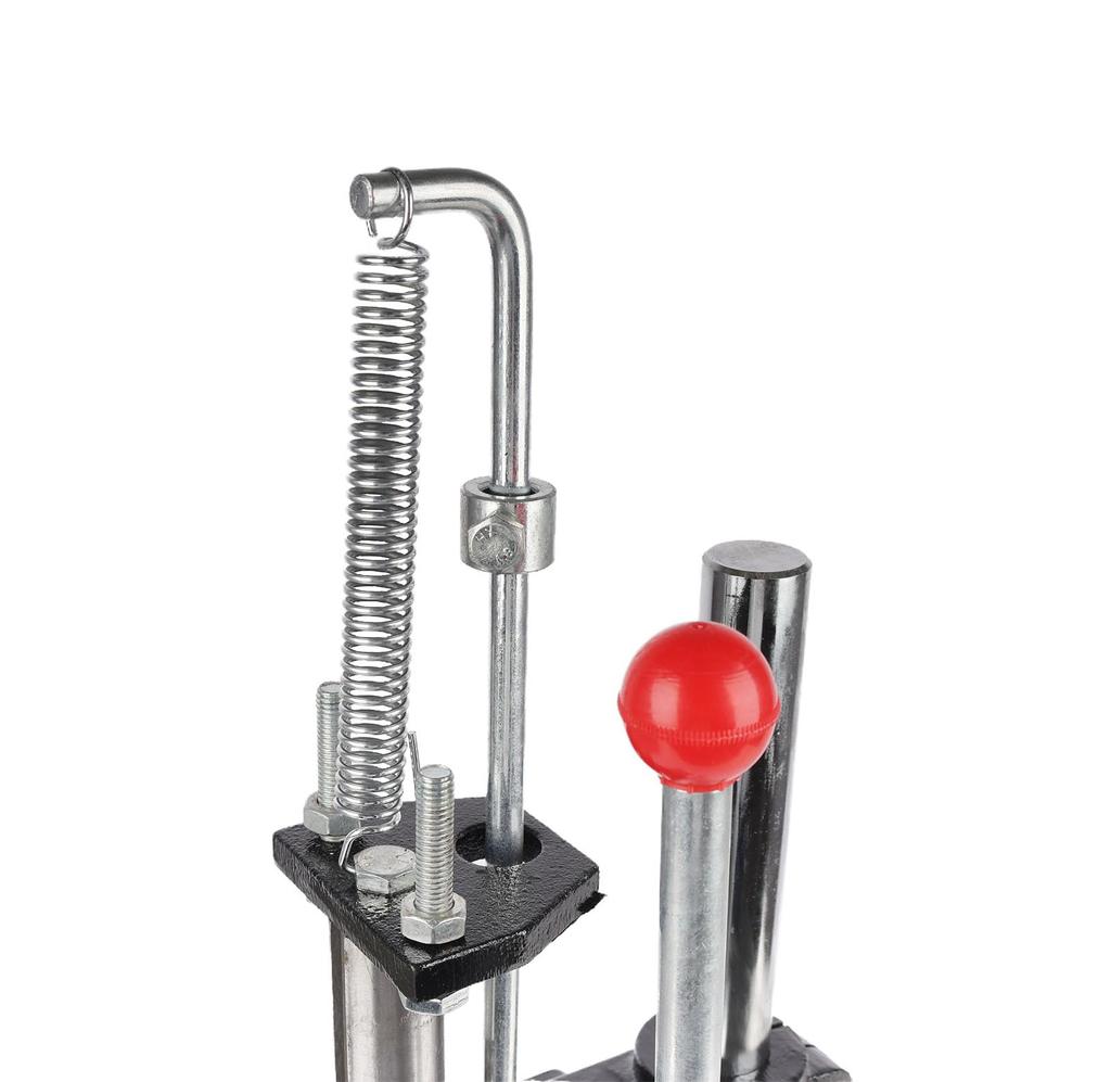 INTBUYING Hand Press Machine Pressure 320kg Leather Craft Drilling Machine Perforation Die Cutting with Steel Press Head 4.5cm