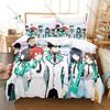 Kpop The Irregular at Magic High School 3D Print Bedding Set 3 Piece Bed Linen for Fans Bedroom Decor
