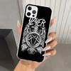 Slayer Heavy Metal Rock Band Phone Case for Iphone 17 Air 16 15 Plus 14 13 Mini 12 11 Pro Max 16E 7 8 SE 2020 Soft Funda Print S