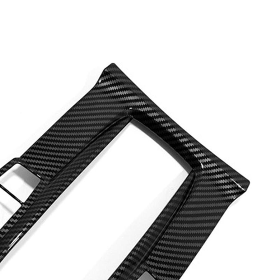 Carbon Fiber Style Console Gear Shift Panel Frame Trim Cover For Honda Civic 2016-2020