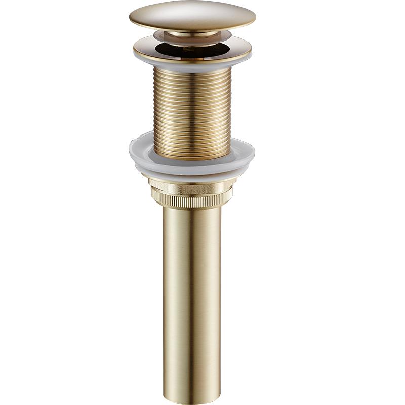 Матовое золото/Золото/Розовое золото/Черная латунь Слив для раковины в ванной комнате Всплывающий слив Слив для раковины-чаши в ванной комнате Сетчатый фильтр Аксессуары для ванной