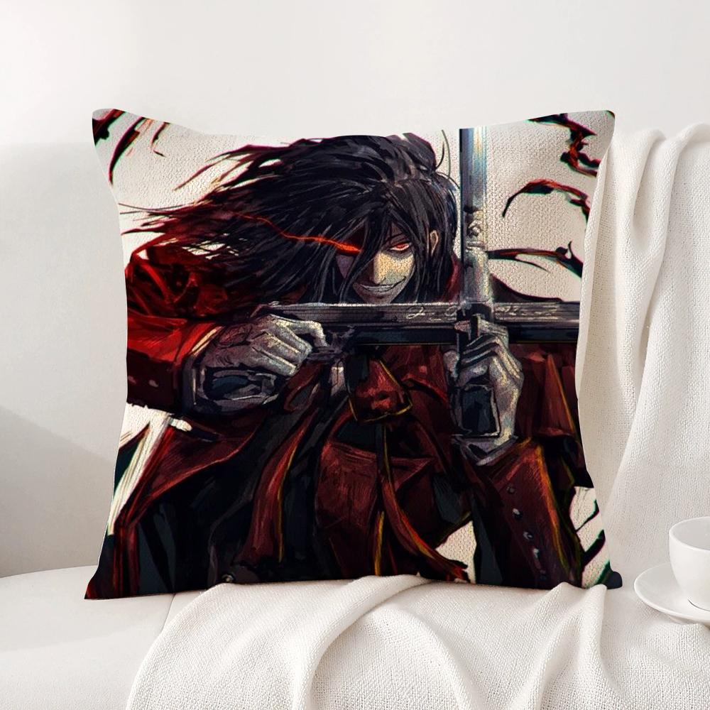Аниме C-Castlevania Наволочка Летняя Прохлада Льняная Ткань Двусторонняя Печать Наволочка Диван Домашний Декор Подарок