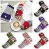 Soft Half Finger Gloves Embroidered Bird Y2k Winter Mittens Knitted Fingerless Gloves  Winder