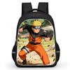 NARUTO Аниме Молодежный Рюкзак Повседневный, С Регулируемым Плечевым Ремешком и Передним Карманом, Легкий и Прочный, для Мальчиков и Девочек Возраста 5-11 лет