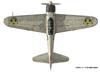 Пластиковая модель истребителя Plex Wilderness Kotobuki Squadron Zero Fighter Type 21 в масштабе 1/72 KHK72-1