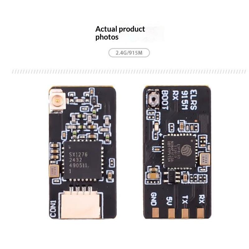 ELRS 2.4G/915MHz ExpressLRS RX V3.3.0 Receiver with T-type Antenna WiFi Upgrade for FPV Racing Drone Hobbyist Use
