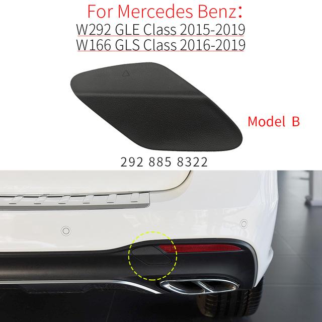 Для Mercedes W292 W166 автомобильный задний бампер буксировочный крюк крышка черный для Benz GLE GLS Class GLE300 GLE350 GLS450 GLS550 1668858322