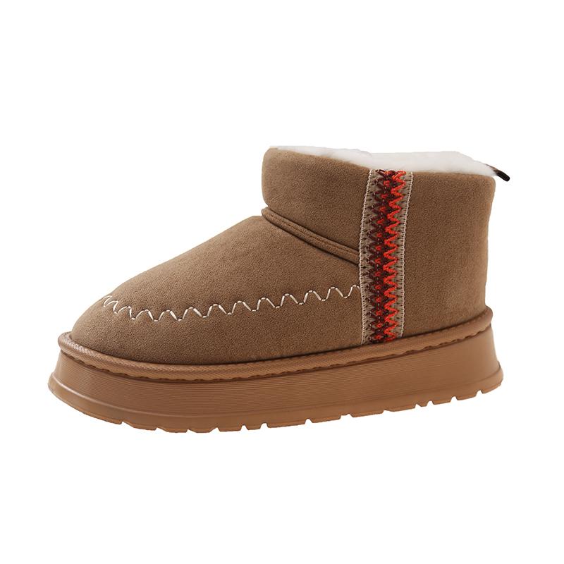 Модные ботинки на плоской подошве с круглым носком, роскошные дизайнерские зимние ботинки, женские зимние модные элегантные ботинки 2024 года