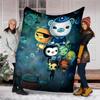 1pc OCTONAUTS1 Theme Blanket - Digital Print, Polyester, Cozy for All Seasons, Perfect for Outdoor, Camping, and Travel