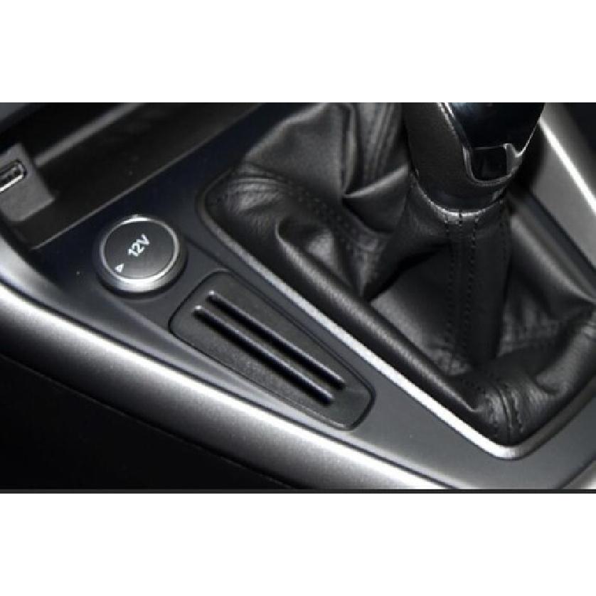 Black 1X For Ford Focus 2015-2018 Titanium Central Console Card Slot Cover Trim