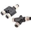 Waterproof Y type Split-line M8 Connector Male Female Plug With 1M Wire Cable Thread Docking for Camera Monitor Medical Ebike
