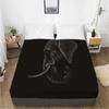 Mattress Cover Fitted Sheet With Elastic Band Bed Sheets Bedding Linens Queen King Size Bedsheet 90/150/160X200CM Black Goose