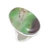 Chrysoprase Handmade 925 Sterling Silver Jewelry Ring Size 7.5 F4h15