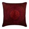 Pillow Cover Deep Red Sequin Euro Shams Cover Silk Case Square Red Sequins Cover Home Living Circles Dots Sequins - Dots of Cheer
