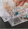 Прозрачная настольная шкатулка для хранения украшений с ящиками для сережек, колец, ожерелий, предметов дизайна ногтей и многого другого