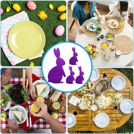 12 шт. пасхальный кролик держатели для столовых приборов фетровые держатели для ножей вилок держатели для столовых приборов чехол для столовых приборов для пасхальной вечеринки свадьбы дня рождения декор