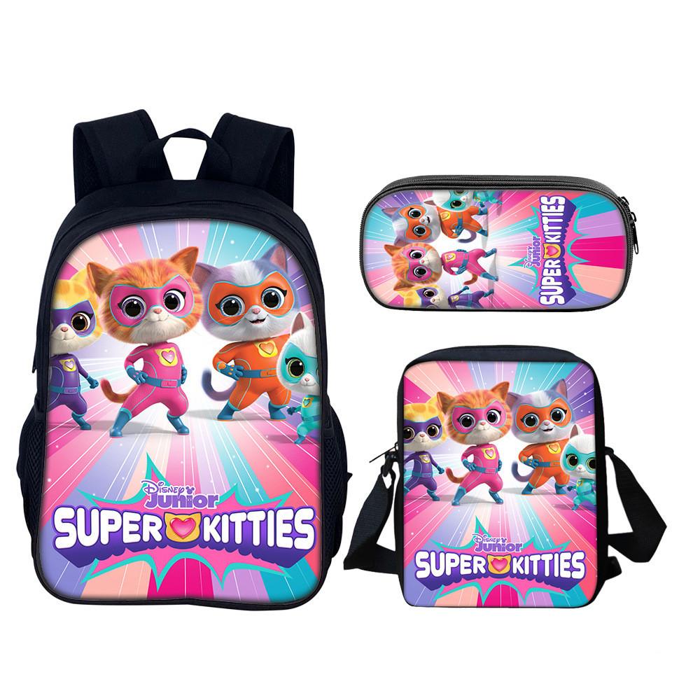 Школьный рюкзак Superkitties с набором, из нейлонового материала, для учеников начальной школы