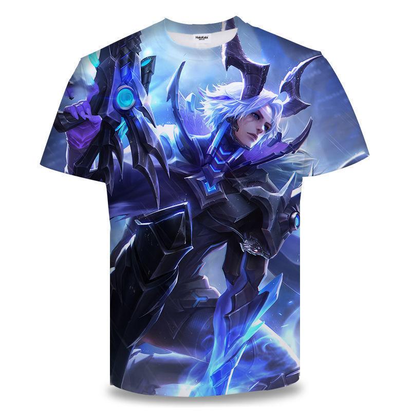 King of Glory T-shirt spring and summer male and female teenagers t-shirt student team clothes campus pain clothes dormitory black