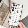 Чехол для телефона Полоски Якорь Лодка Корабль Для Samsung Galaxy S24 Ultra S9 S10 S20 S21 S22 S23 Plus S24 FE S25 Ultra