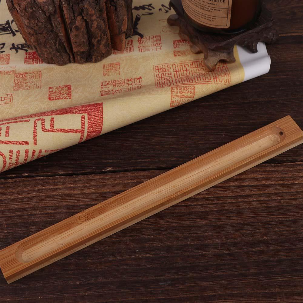 Экологичный держатель для благовоний из бамбуковой доски, натуральный улавливатель пепла для благовоний, домашний декор