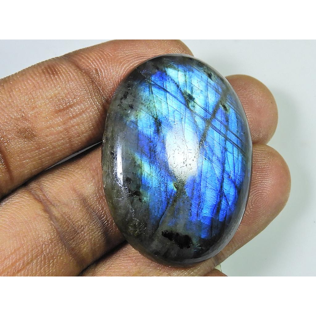 Натуральный голубой лабрадорит овальный кабошон россыпью драгоценный камень 29X40X07MM / 75Cts. СК-1218