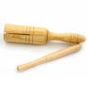 1pc Children Orff Instruments Wooden Single Sound Tube / Twin Tone Block Percussion Instrument Suitable For Beginners TMZ