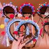 Pearl Chinese New Year Headwear Tang Suit Hair Hoop Hanfu Headwear Beijing Opera Headband  Girls