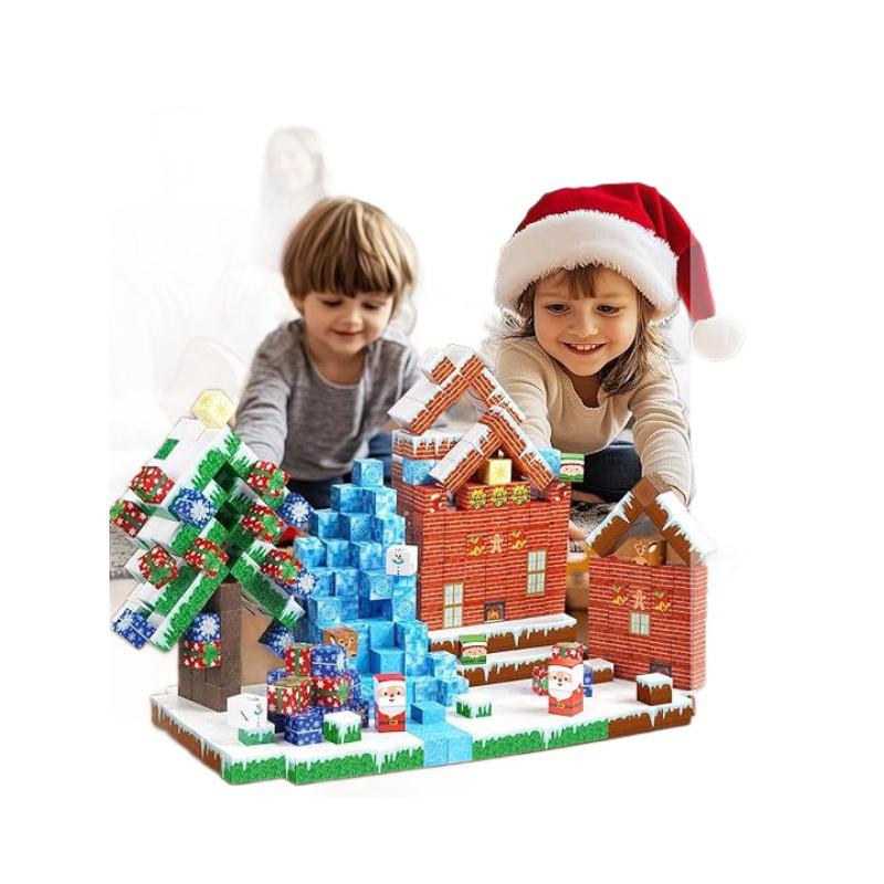 Magnetic Blocks Game Mine Magnet World Toys For Boys Girls STEM Montessori Sensory Cubes Game Toys Gift