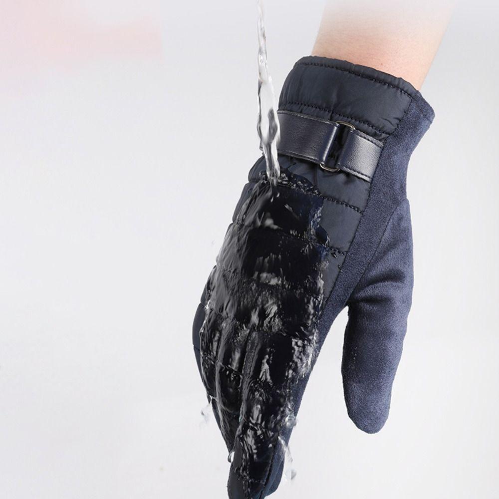 Мужские ветрозащитные перчатки сохраняют тепло мотоциклетные варежки с полным пальцем для катания на лыжах