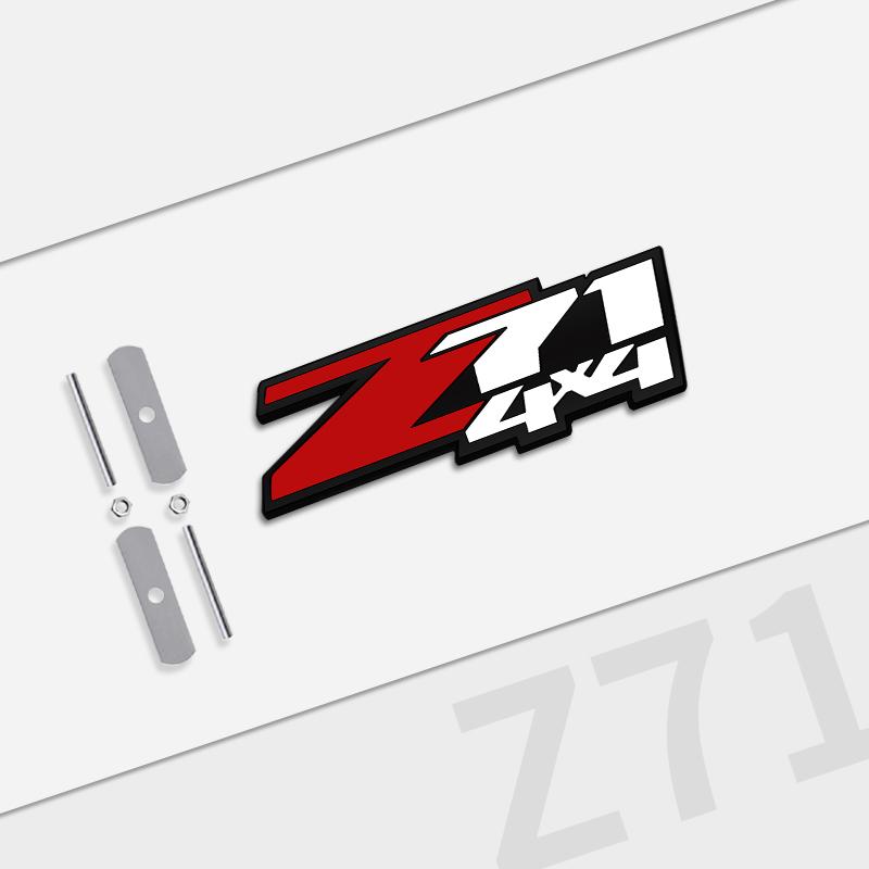 Auto Metal For Chevrolet Z71 4X4 Grille Logo Silverado Sierra Tahoe Suburban 1500 Chevy Camaro Aveo Trax Car Badge Trunk Sticker