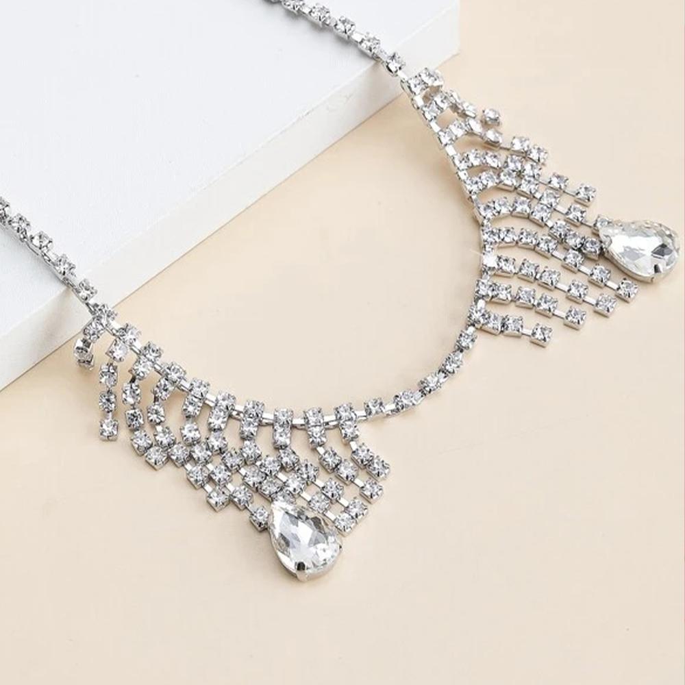 Stonefans Rhinestone Decor Tassel Face Chain Jewelry Women Mask Veil Bohemian Halloween Head Chain Jewelry Indian Bridal Wedding