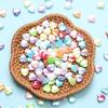 DIY For GIFTS Jewelry Making AB Color 100Pcs Handmade Accessories Heart Acrylic Beads  Home