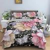 Пододеяльник с цветочным рисунком, цветочные листья, комплект постельного белья King, весенний сад, цветущий сад, покрывало для одеяла, лепестки фермерского дома, ботанический узор