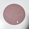 Round Silicone Honeycomb Insulation Pad: Anti-Scalding Coaster & Table Mat, High Temp Resistant Casserole Mat.