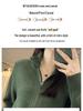 Women's 2023 Korean-Style Knit Stand Collar Double Zipper Casual Sweater Jacket
