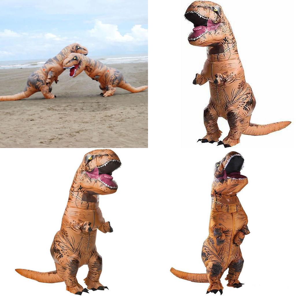 Привлекательный надувной костюм динозавра T-rex для взрослых, идеально подходящий для празднования Хэллоуина