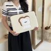 Чехол для ноутбука для студентов, Милая вышивка с мультяшным персонажем, Защитный чехол для планшета и ноутбука, Сумка для хранения 14 дюймов, 13,3