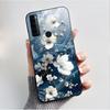 Для чехла TCL 20 SE 20SE Силиконовый Цветок нарисованный ТПУ Черный Funda для чехла TCL 20 SE TCL20SE TCL20 SE Защитный Coque etui Чехол
