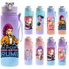 750Ml Water Bottle K-Pop Demon Hunters Printed Large Capacity Drinking Cup Portable Outdoor Sports Water Cup Children Kid Gift