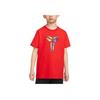 T-Shirt SS25 Kobe Series Round Neck Soft Casual Short Sleeve Kids Tops Red IH2218-600