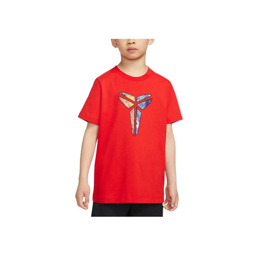 Nike T-Shirt SS25 Kobe Series Round Neck Soft Casual Short Sleeve Kids Tops Red IH2218-600