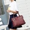 Luxury Designer Faux Leather Tote Shoulder Bags Solid Color Large Capacity Handbag for Women Top Handle Hand Bag Ladies Messenger Bag