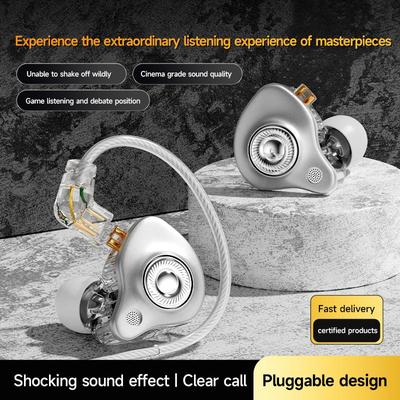 Цифровые проводные наушники-вкладыши с разъемом 3,5 мм AUX/Type C, HIFI, со встроенным микрофоном, для Samsung, Huawei, Xiaomi, OPPO, iPad, ПК, PS4, PS5, ПК