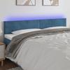 VidaXL LED Headboard Bedroom Furniture Double Bed Accessory Head of Bed Frame Interior Dark Blue 3121402