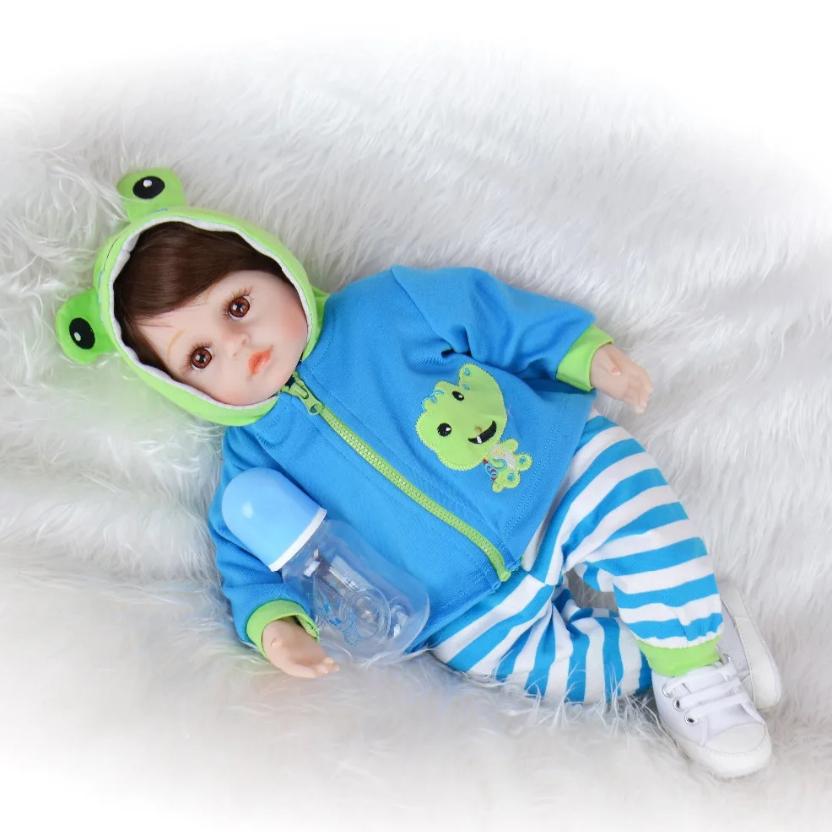 KEIUMI Кукла Reborn Bebe, игрушка, тканевое тело, Реалистичная кукла с жирафом для детей, подарки на день рождения и Рождество