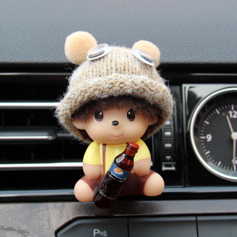Милый мультяшный автомобильный освежитель воздуха, аромат, магнитный дизайн, автоаксессуары, украшение интерьера, духи