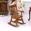 Toy Wood Photo Props Doll House Accessories Miniature Rocking Chair Scene Model Dollhouse Furniture