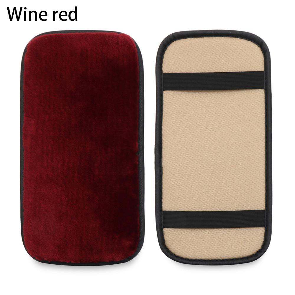 Interior Accessories Seat Supports Leather Cushion Case Car SUV Armrest Cover Arm Rest Pad Console Box Mat