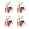 Christmas Reindeer Tealight Candle Holder Gold Iron Decoration for Table Window Versatile Christmas Holiday Decor